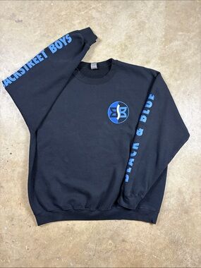 Vintage Y2K Backstreet Boys Black & Blue Crewneck Sweatshirt - Men’s XL